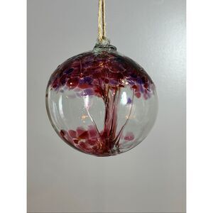 Red & Purple Witch Spirit Ball Tree Ball Glass Ball